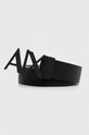 Двосторонній шкіряний ремінь Armani Exchange чорний 951017.CC505.NOS