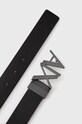 Armani Exchange curea de piele cu doua fete 951017.CC505.NOS negru AA00