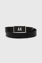 Двухсторонний кожаный ремень Armani Exchange XM000185.AF11958.NOS чёрный AA00