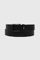 Tommy Hilfiger curea de piele negru AM0AM08362