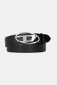 Diesel pasek skórzany OVAL D LOGO B-1DR Gift Box czarny X10133.P6364
