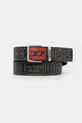Diesel pasek skórzany DIESEL LOGO B-BISCOTTO OUTLINE czarny X10427.P6812