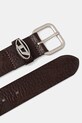 Diesel pasek skórzany OVAL D LOGO B-1DR OVAL D X10314.PS681 brązowy AA00