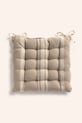 Calma House poduszka dekoracyjna na krzesło bawełniana Sorento 40 x 40 x 4 cm beżowy SORENTO.40G.PIE