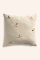Calma House poszewka dekoracyjna na poduszkę z lnem Ski 45 x 45 cm beżowy SKI.45.CRU