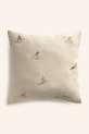 Calma House poszewka dekoracyjna na poduszkę z lnem Ski 45 x 45 cm beżowy SKI.45.CRU