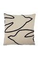 House Doctor poszewka dekoracyjna na poduszkę z bawełną HDFly 50 x 50 cm beżowy 203670549