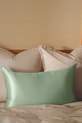 Olivier Desforges poszewka na poduszkę jedwabna JOLIEMOM Amande 50 x 75 cm 1067534 zielony AA00