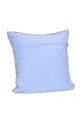 Hübsch poduszka dekoracyjna z materiału tekstylnego 50 x 50 cm 702113 niebieski AA00
