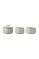 Bloomingville pojemnik z pokrywką Ebba 940 ml 3-pack zielony 82061417