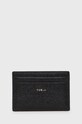 Kožené puzdro na karty Furla usňová koža čierna PCZ2UNO.B30000.O6000.