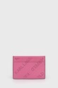 Karl Lagerfeld card holder piele roz 221W3236