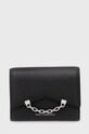 Δερμάτινο πορτοφόλι Karl Lagerfeld λείο δέρμα μαύρο 225W3233