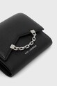 Δερμάτινο πορτοφόλι Karl Lagerfeld μαύρο 225W3233