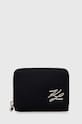 Karl Lagerfeld pénztárca sima fekete 231W3215