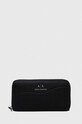 Armani Exchange portofel imitatie de piele negru 948068.CC783.NOS