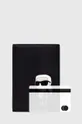 чорний Шкіряний гаманець Karl Lagerfeld