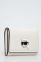 Karl Lagerfeld portofel de piele 240W3235 alb AA00