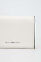 Accesorii Karl Lagerfeld portofel de piele 240W3235 alb