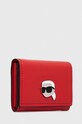 Шкіряний гаманець Karl Lagerfeld 240W3235 червоний AA00