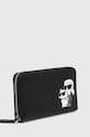 Karl Lagerfeld portfel skórzany 240W3260 czarny AA00