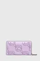 Karl Lagerfeld bőr pénztárca lila