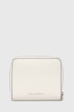 Karl Lagerfeld portfel skórzany skóra licowa biały 241W3202
