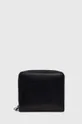 Karl Lagerfeld portfel skórzany skóra licowa czarny 241W3202