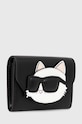 Karl Lagerfeld portfel skórzany 245W3215 czarny AA00