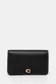 Кожен портфейл Coach изчистен черен CR990