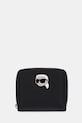 Karl Lagerfeld portfel IKON drobny wzór czarny A1W32126