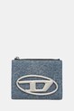 Хлопковый кошелёк Diesel 1DR 1DR BI-FOLD ZIP II гладкий голубой X09888.P1730