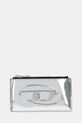Diesel portfel skórzany 1DR 1DR CARD HOLDER III skóra licowa srebrny X10270.PS202