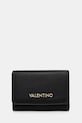 Denarnica Valentino Bags Imitacija zrnatega usnja črna VPS7LX43