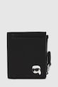 Портмоне Karl Lagerfeld IKON изкуствена кожа черен A4W32005