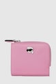 Karl Lagerfeld portofel textil roz A4W32012