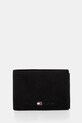 Tommy Hilfiger - Portfel skórzany Johnson Mini AM0AM00662 czarny AM0AM00662