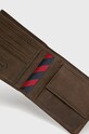 Kožená peněženka Tommy Hilfiger Johnson AM0AM00659 hnědá AA00