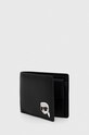 Шкіряний гаманець Karl Lagerfeld 231M3204 чорний AA00