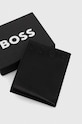 Usnjena denarnica BOSS črna 50470784
