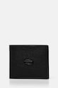 Diesel portfel skórzany BI FOLD COIN S skóra licowa czarny X08844.P0685