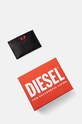 Akcesoria Diesel etui na karty skórzane RAVE CARD CASE X09904.P3738 czarny