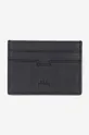 black A-COLD-WALL* leather card holder Card Holder Unisex
