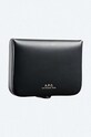 A.P.C. portafoglio in pelle Josh Coin-Purse nero PXAWV.H63176