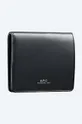 black A.P.C. leather wallet Compact Mael