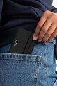 A.P.C. carcasă din piele Cartes Andre PXAWV.H63028 negru SS25