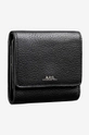 A.P.C. leather wallet Compact Lois  100% Natural leather