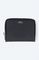 black A.P.C. leather wallet Compact Emmanuel Unisex