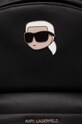 Akcesoria Karl Lagerfeld plecak skórzany 245W3194 czarny