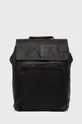 čierna Kožený ruksak Strellson Pánsky